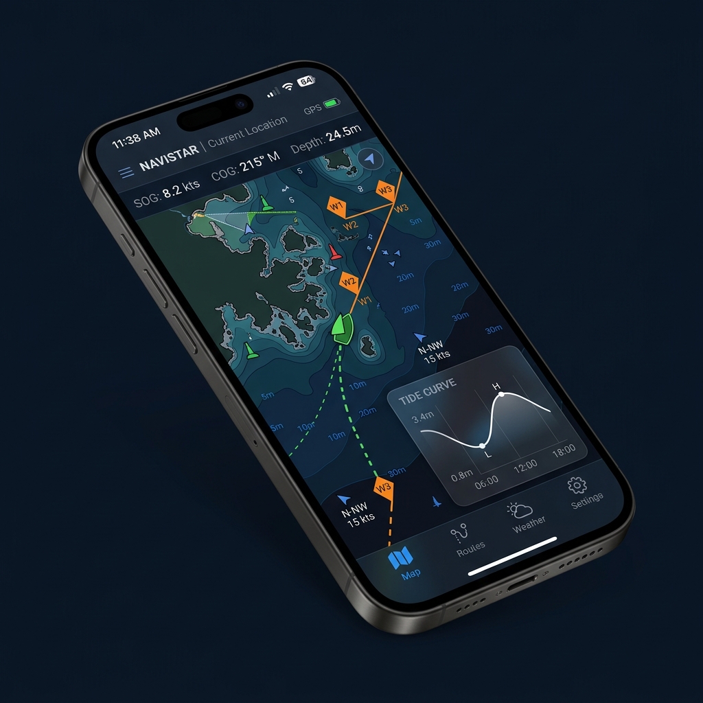 Yarely App - Live Nautical Chart
